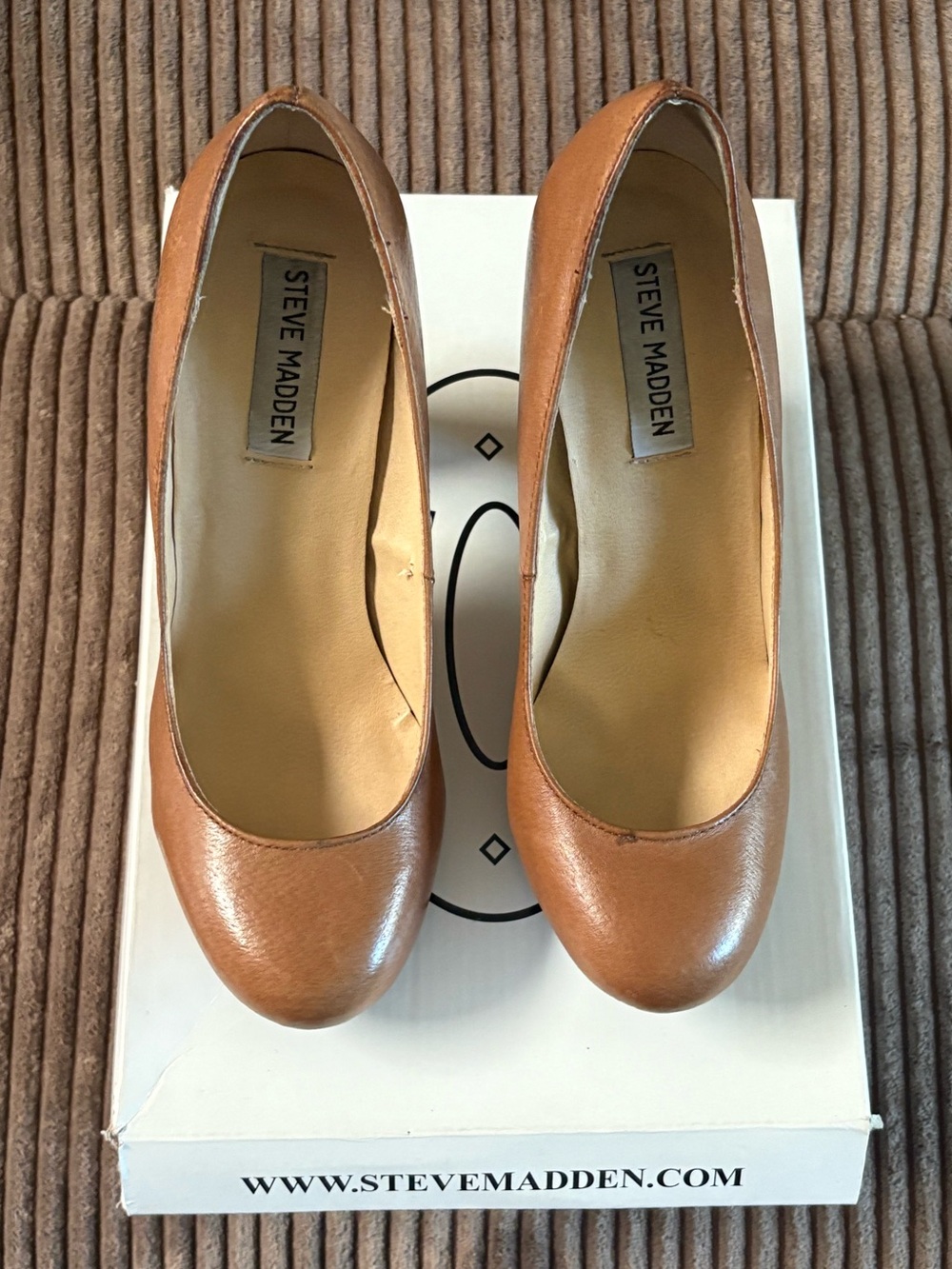 Steve Madden P-Katrin Cognac Leather- Size 7